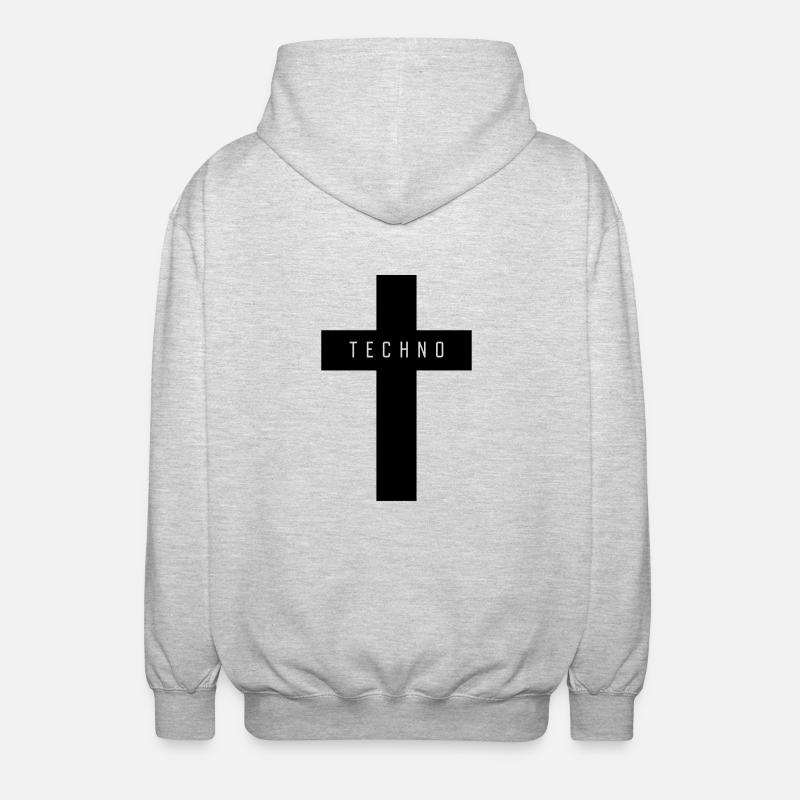 TECHNO CROSS - Veste à capuche unisexe - gris clair chiné