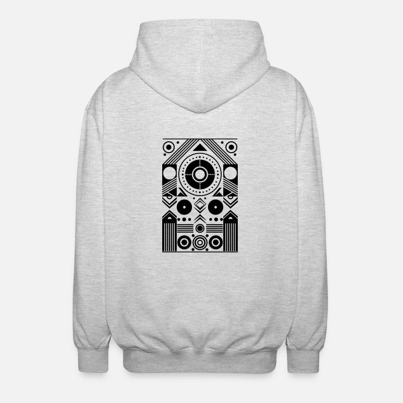 Design « Équilibre éternel » - Veste à capuche unisexe - gris clair chiné