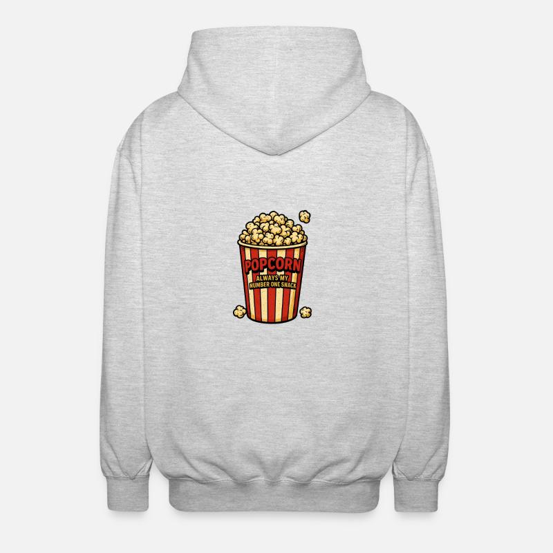 POP-CORN - Veste à capuche unisexe - gris clair chiné