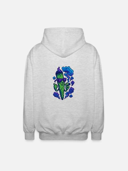Joint Venture - Unisex Kapuzenjacke - Hellgrau meliert