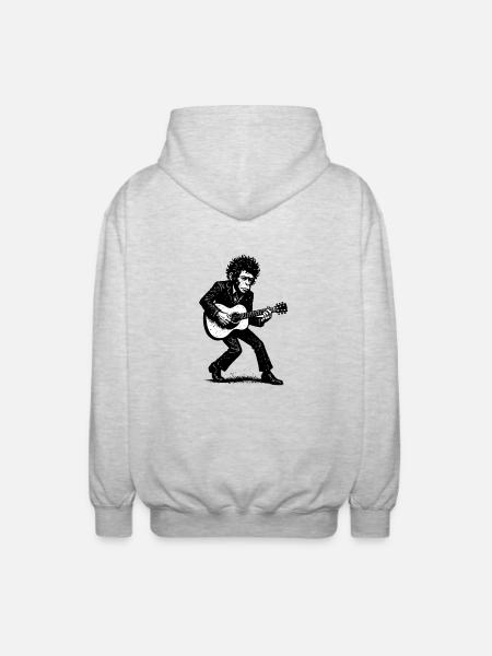 Singer Songwriter | The Monkey Dancer - Unisex Hooded Jacket - light heather grey
