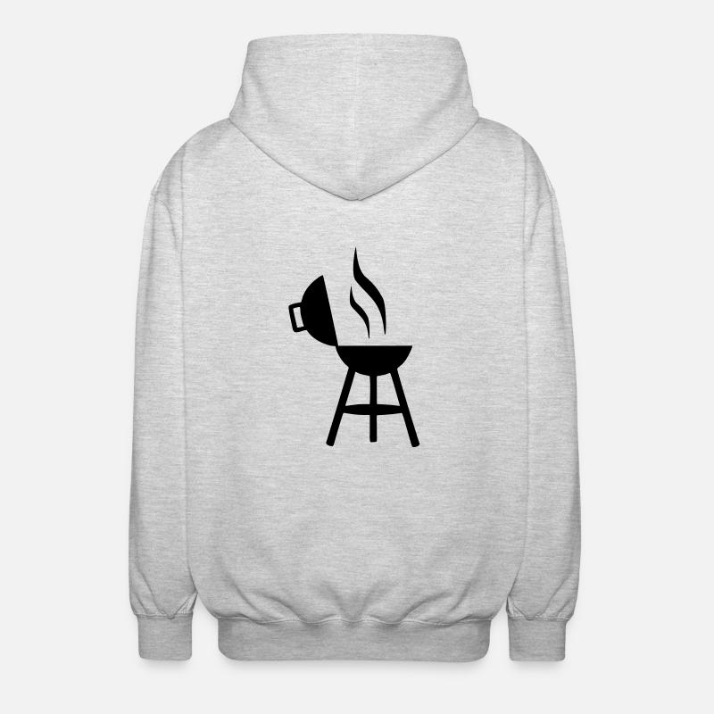 The grill - Unisex Hooded Jacket - light heather grey