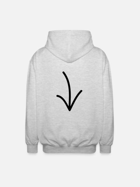 The child I am! - Unisex Hooded Jacket - light heather grey