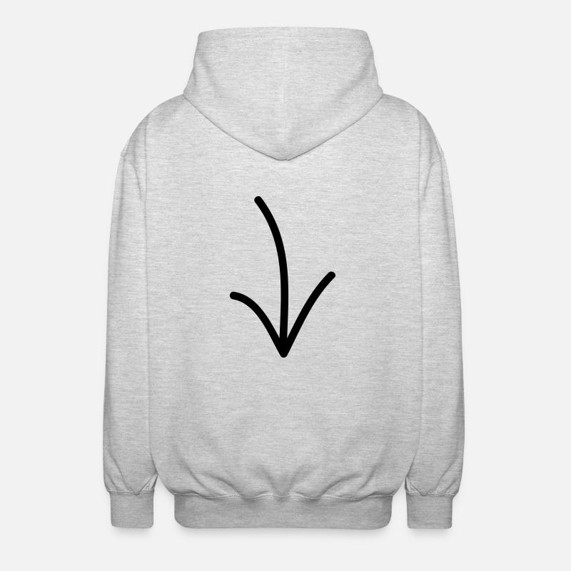 L'enfant que je suis! - Veste à capuche unisexe - gris clair chiné