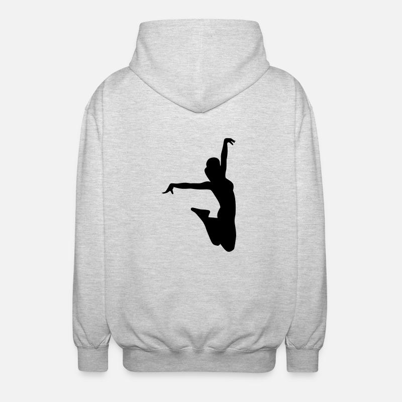 Trampolin - Unisex Kapuzenjacke - Hellgrau meliert