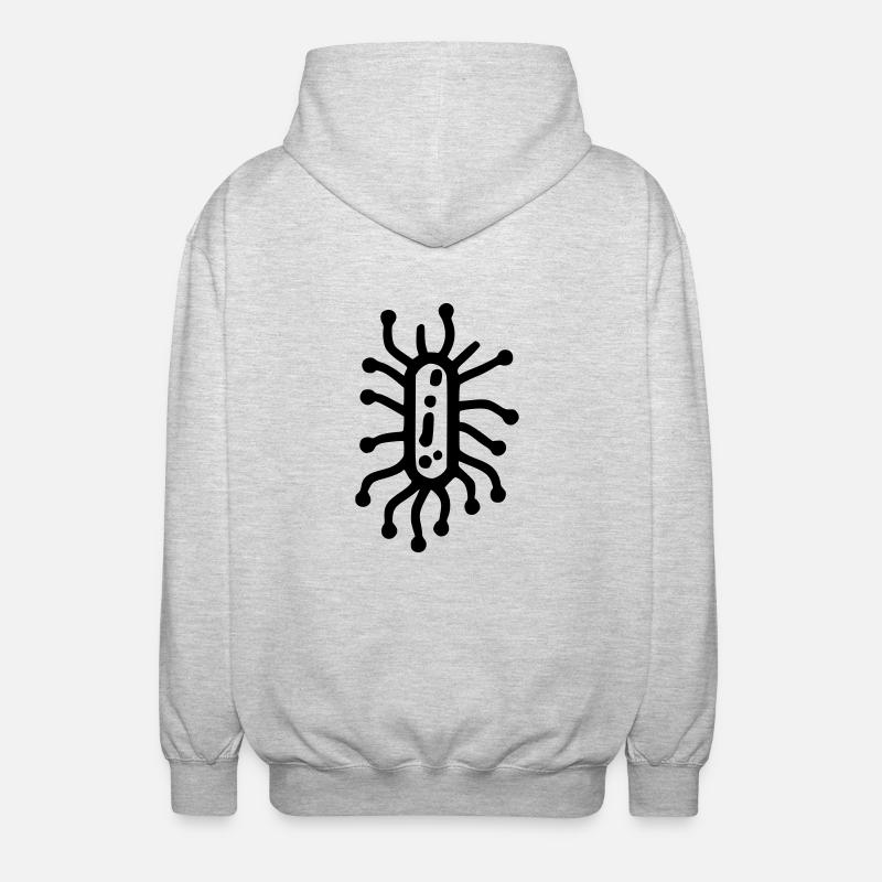 Bacteria - Veste à capuche unisexe - gris clair chiné