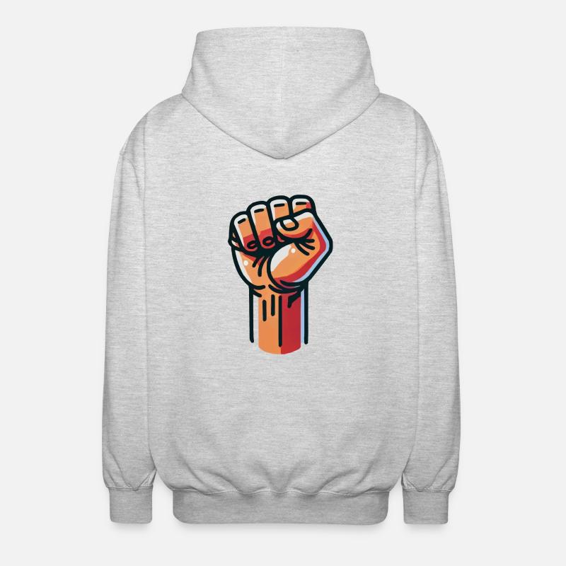 Faust Comic - Unisex Hooded Jacket - light heather grey