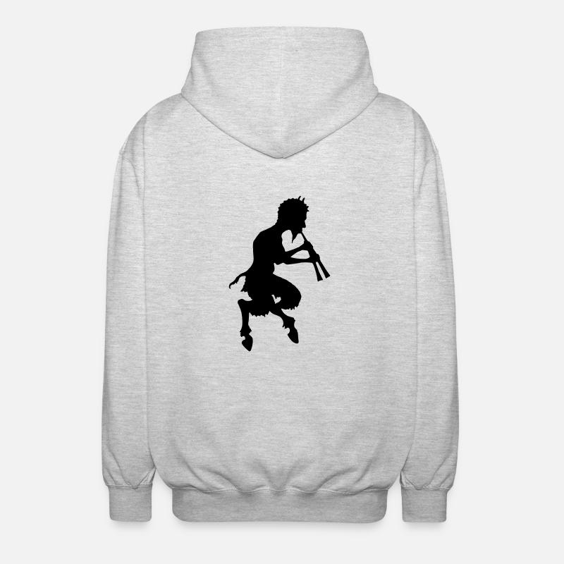 pan faune devil devil - Veste à capuche unisexe - gris clair chiné