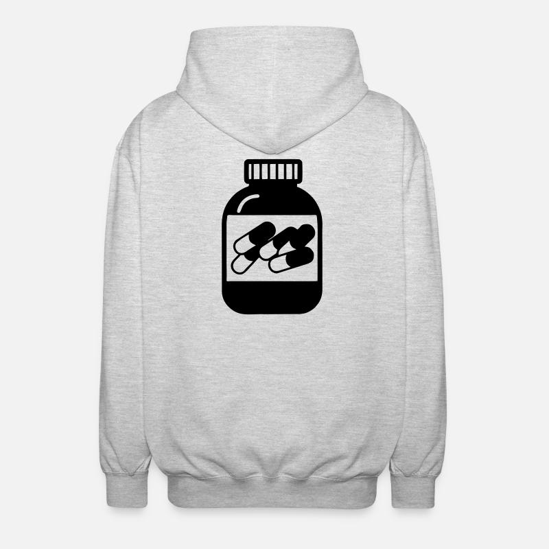 Capsules - Veste à capuche unisexe - gris clair chiné
