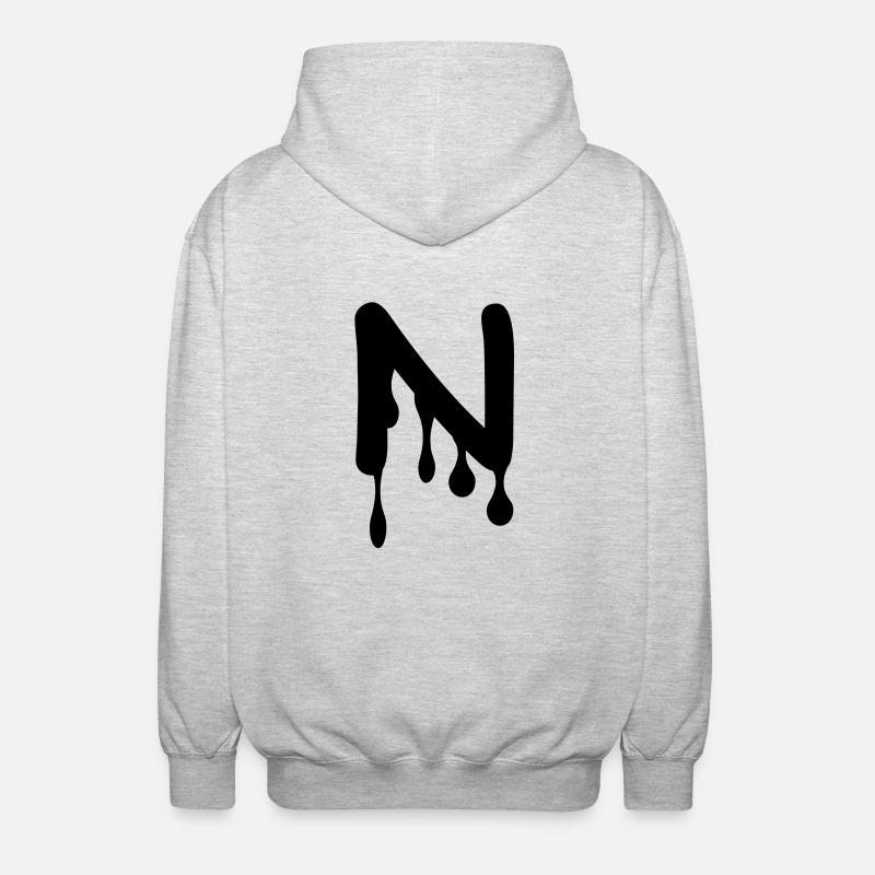n_comic_graffiti - Unisex Hooded Jacket - light heather grey