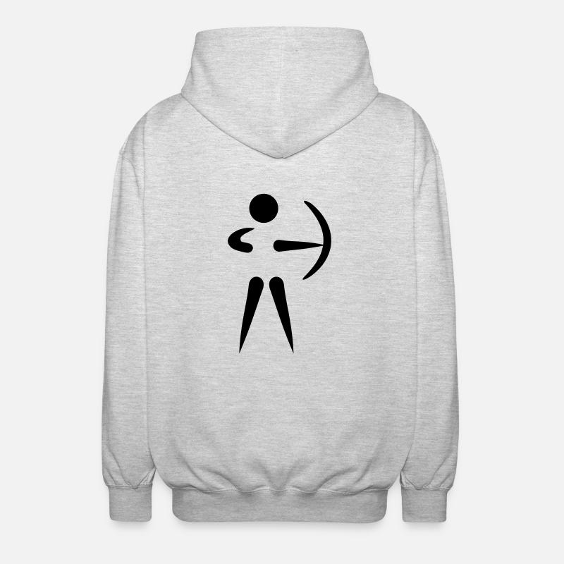 Archery - Unisex Hooded Jacket - light heather grey