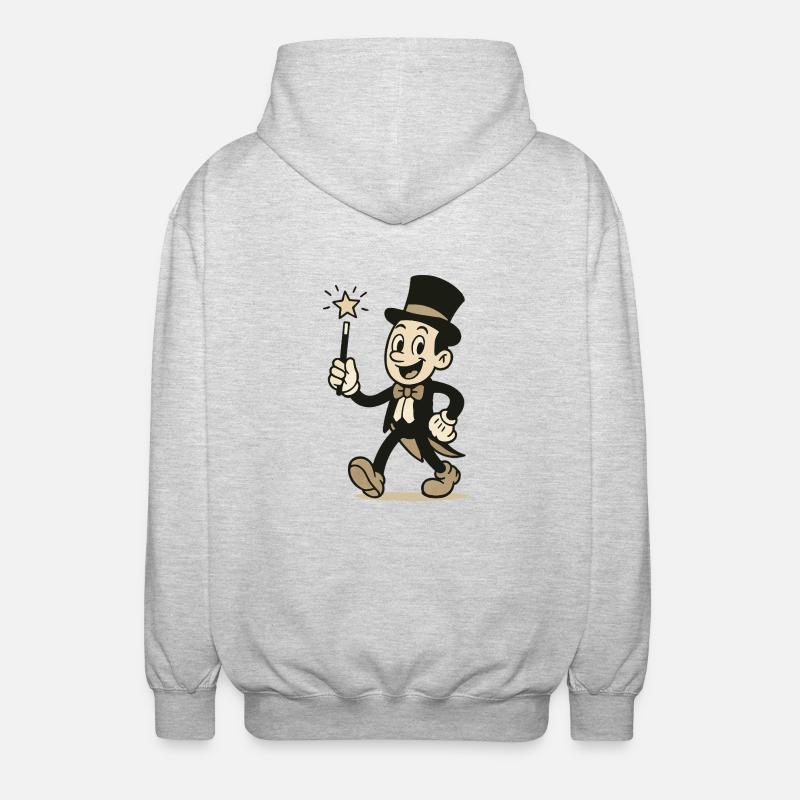 Wizard Comic - Unisex Hooded Jacket - light heather grey