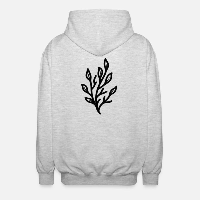 algue - Veste à capuche unisexe - gris clair chiné