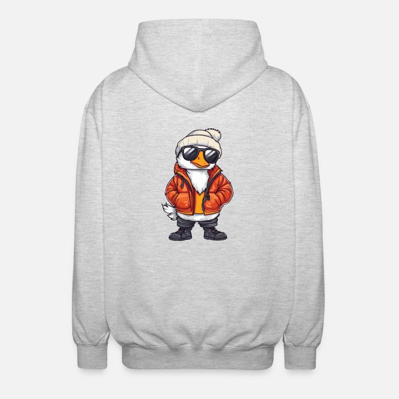 Goose Cool Comic - Unisex Hooded Jacket - light heather grey