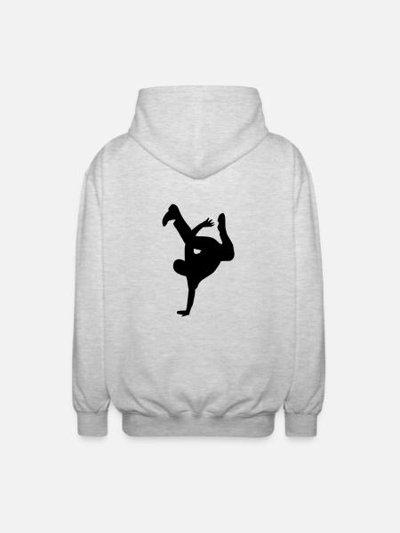 Breakdancer - Unisex Hooded Jacket - light heather grey