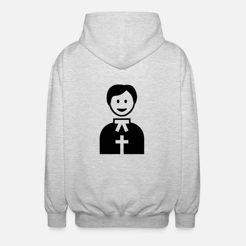 Pasteur - Veste à capuche unisexe - gris clair chiné