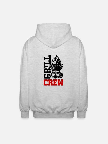 Grill Crew - Unisex Hooded Jacket - light heather grey