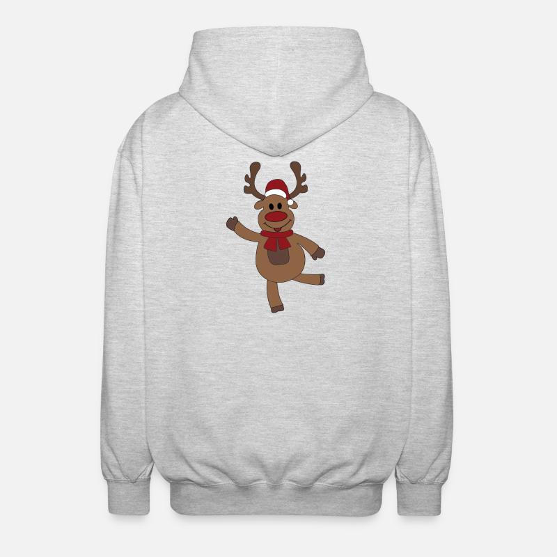 Noël - Veste à capuche unisexe - gris clair chiné