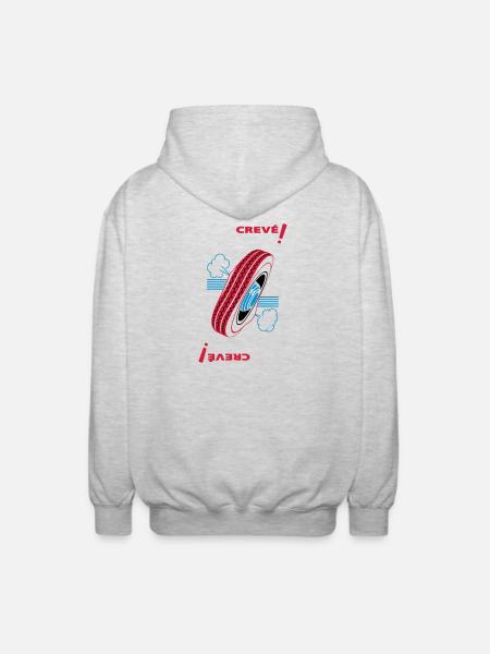 Tired! - Unisex Hooded Jacket - light heather grey