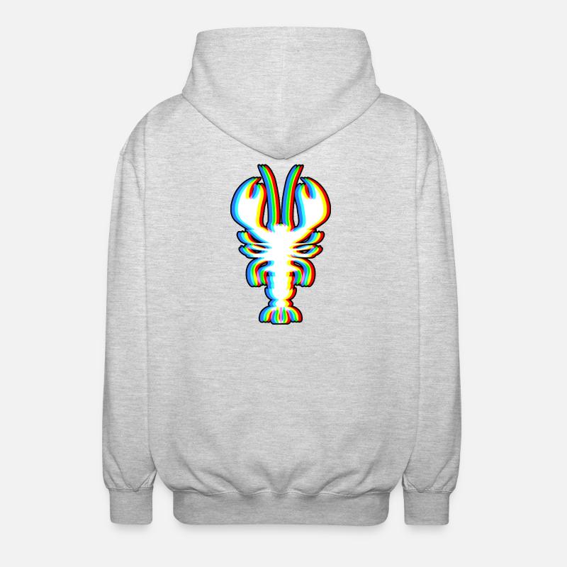 Musique de danse électronique LOBSTER - Veste à capuche unisexe - gris clair chiné