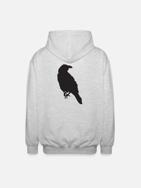 Crow III - Unisex Hooded Jacket - light heather grey
