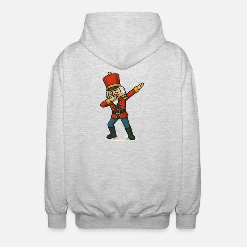 Nutcracker Dabbing Dance - Unisex Hooded Jacket - light heather grey