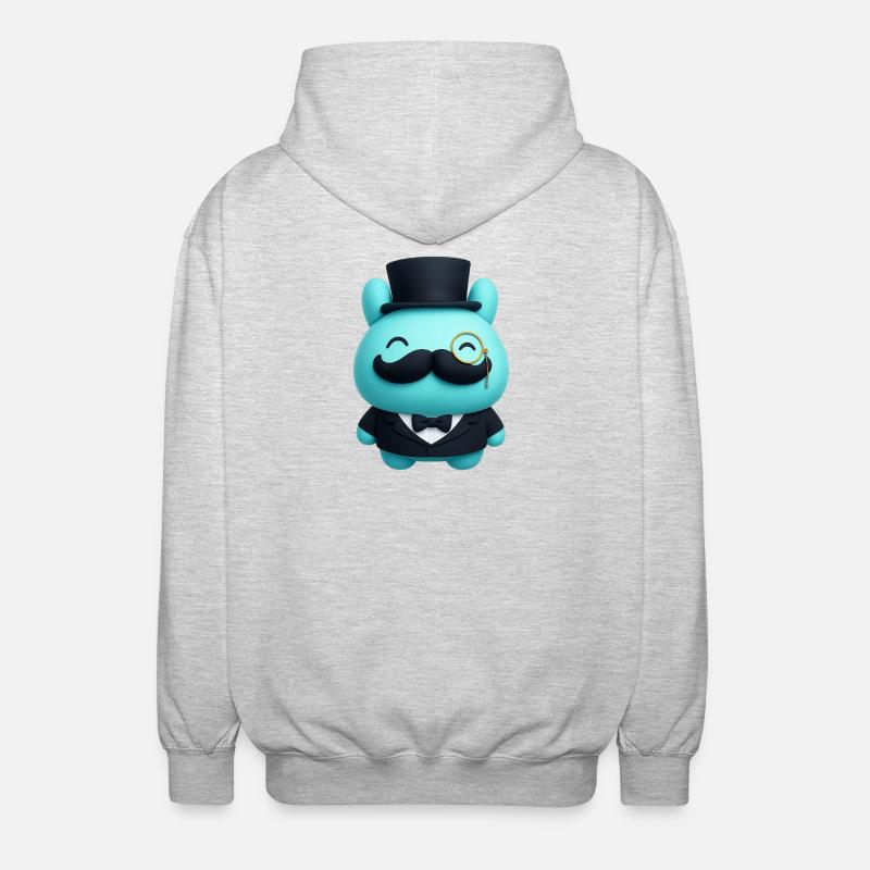 Mr. Ham Caractère Élégamment Premium - Veste à capuche unisexe - gris clair chiné