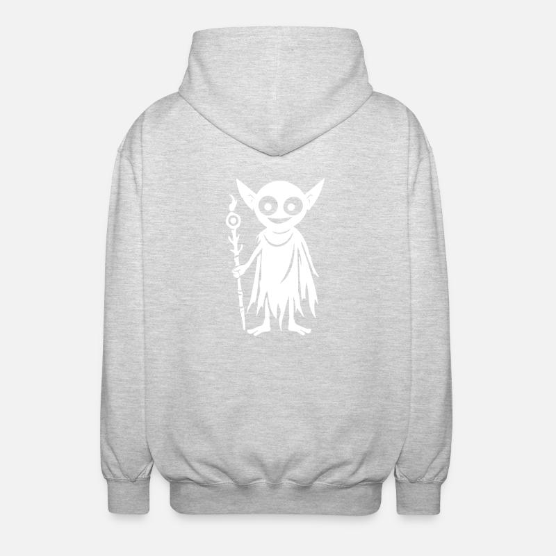 Orc gobelin - Veste à capuche unisexe - gris clair chiné