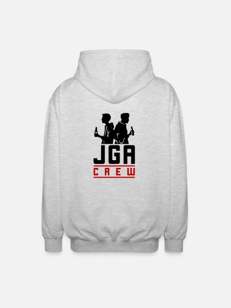 Jga Crew Junggesellenabschied Bräutigam - Unisex Kapuzenjacke - Hellgrau meliert