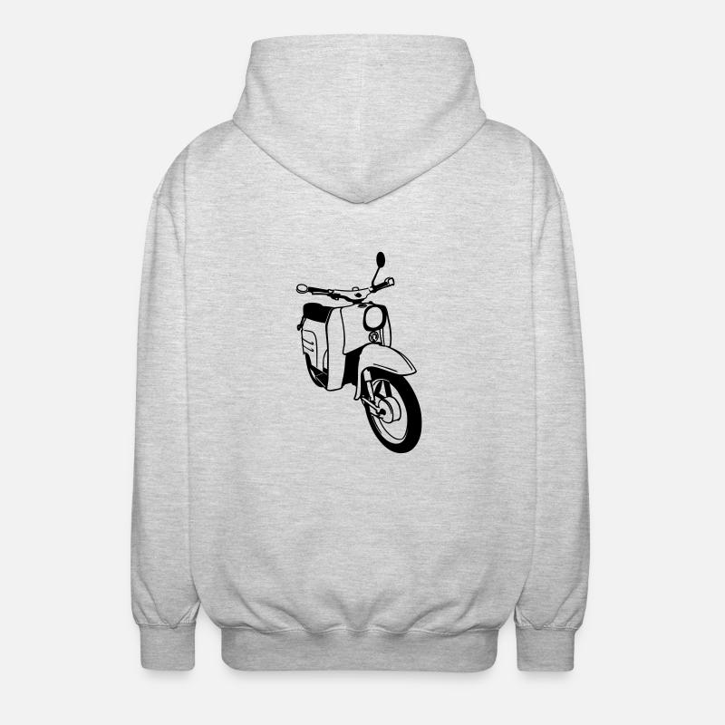 Simson Schwalbe - Veste à capuche unisexe - gris clair chiné