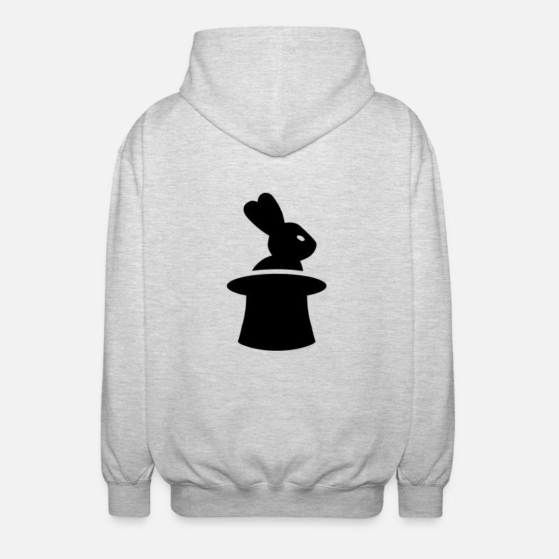 Zauberer - Unisex Kapuzenjacke - Hellgrau meliert