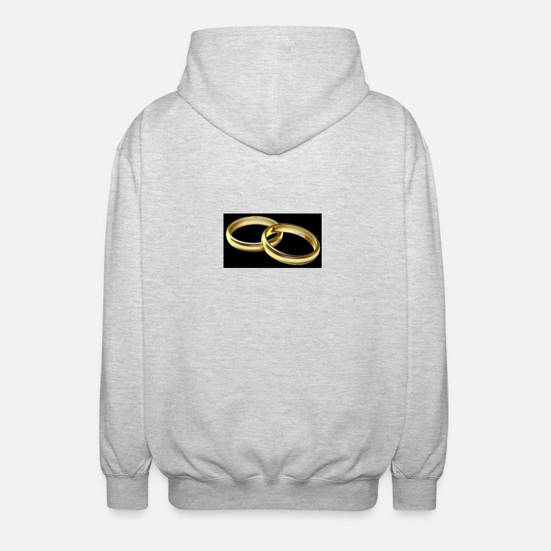 Eheringe - Unisex Kapuzenjacke - Hellgrau meliert