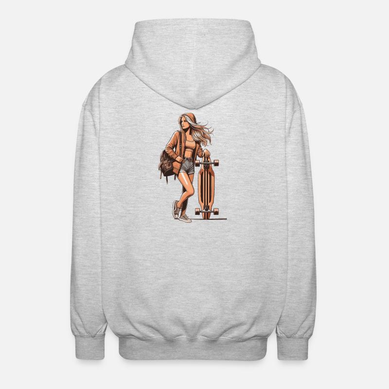Longboard - Unisex Hooded Jacket - light heather grey