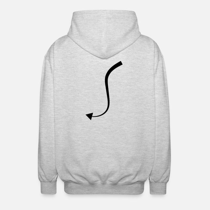 Queue du Diable - Veste à capuche unisexe - gris clair chiné