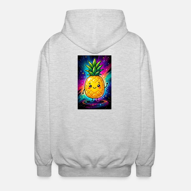 Ananas - Veste à capuche unisexe - gris clair chiné