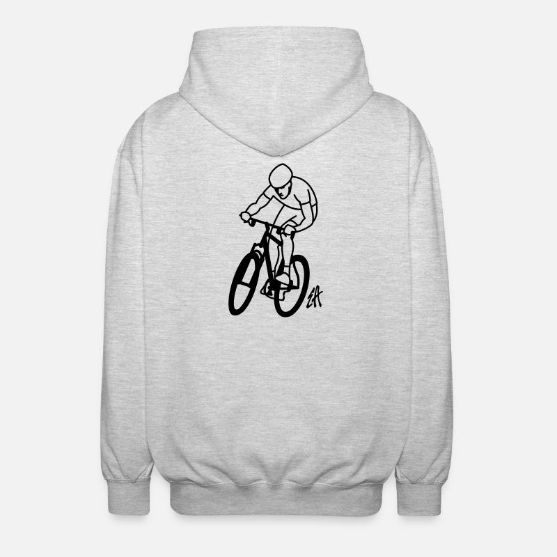 VTT - Veste à capuche unisexe - gris clair chiné