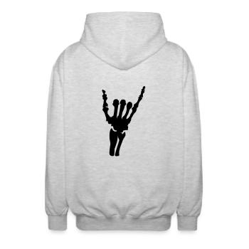 hang_loose_vec_1 fr - Veste à capuche unisexe - gris clair chiné - Dos - AI Model Male 185 light (185cm)