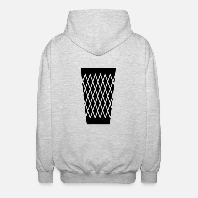 Geripptes - Schoppe Glas - Unisex Kapuzenjacke - Hellgrau meliert