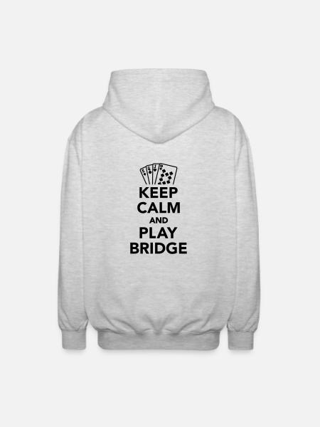 Bridge - Unisex Kapuzenjacke - Hellgrau meliert
