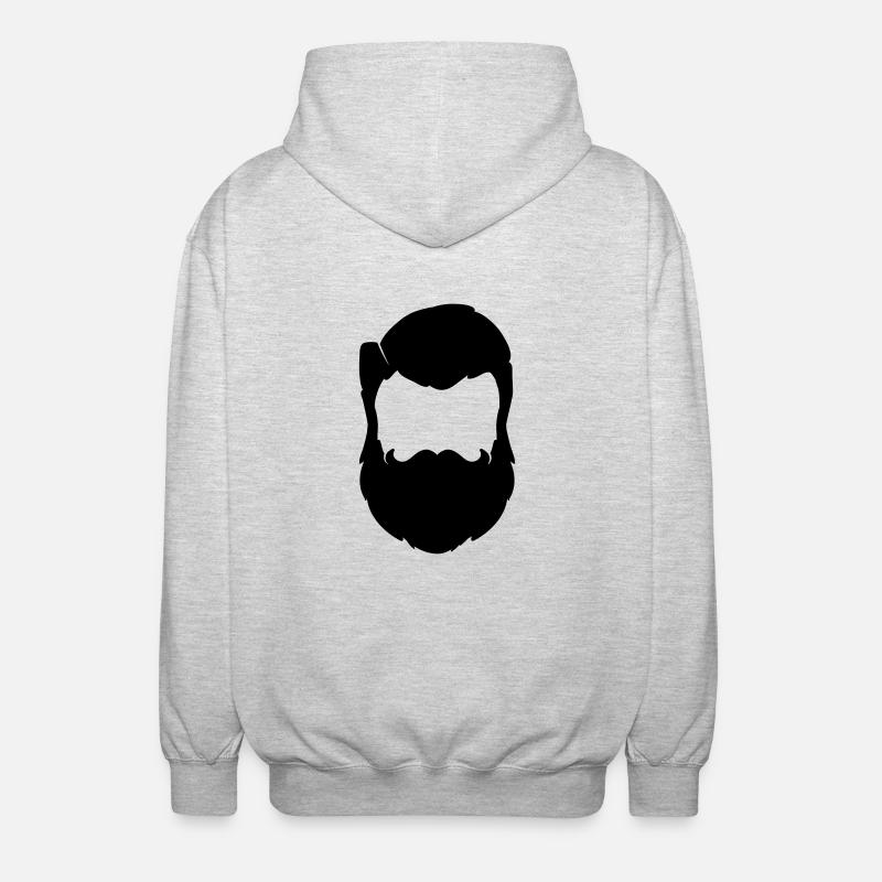 beard - Veste à capuche unisexe - gris clair chiné