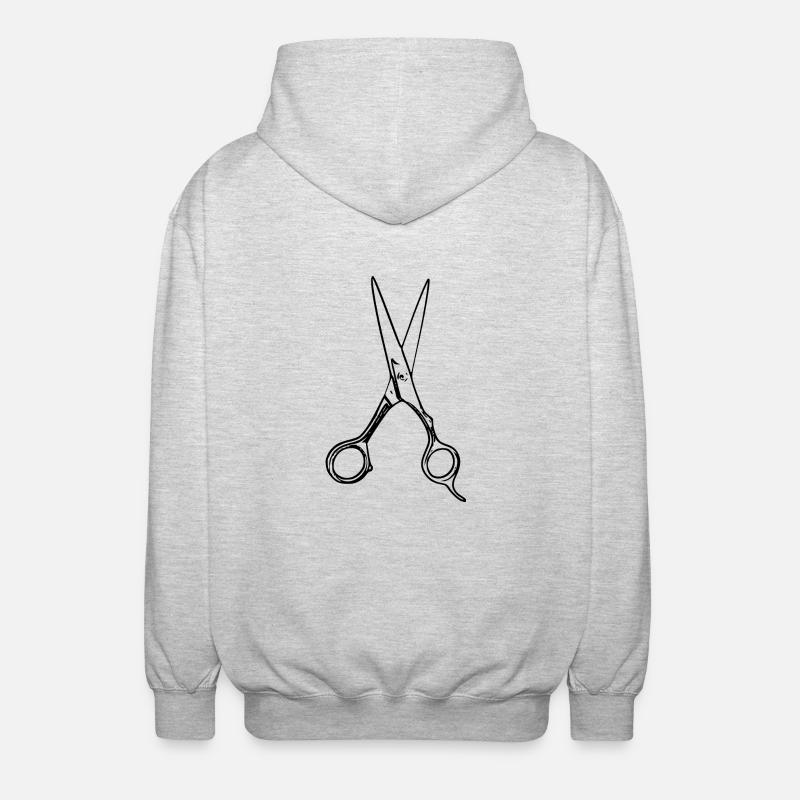 Ciseaux - Veste à capuche unisexe - gris clair chiné