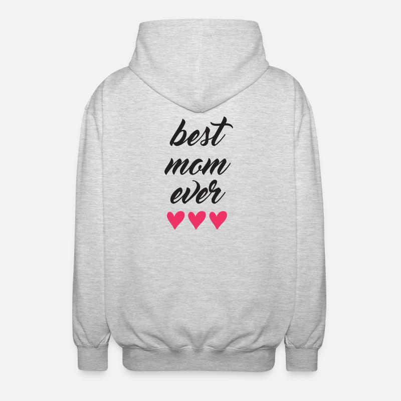 Beste Mutter aller Zeiten - Unisex Kapuzenjacke - Hellgrau meliert