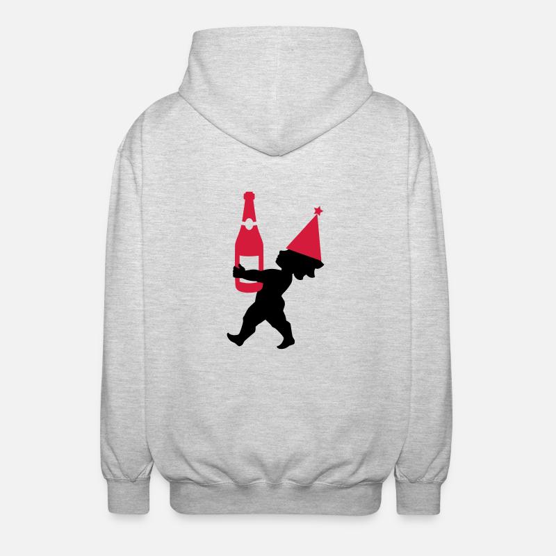 Cupido Party - Unisex Kapuzenjacke - Hellgrau meliert