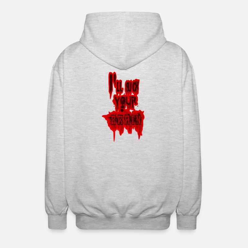 zombie - Veste à capuche unisexe - gris clair chiné