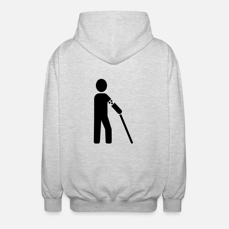 Blind - Unisex Kapuzenjacke - Hellgrau meliert