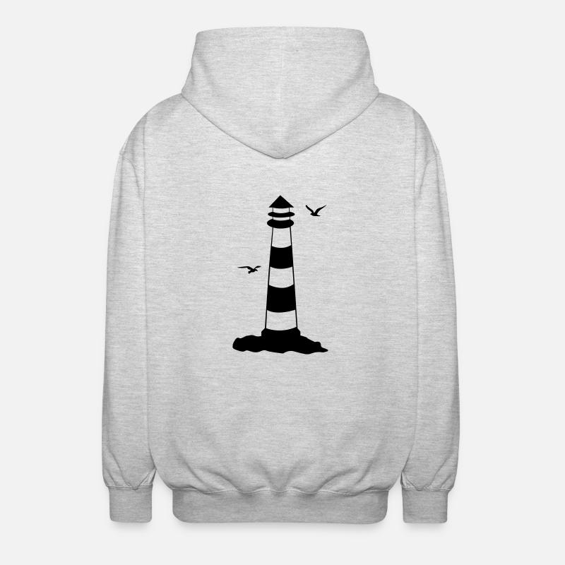 leuchtturm - Unisex Kapuzenjacke - Hellgrau meliert