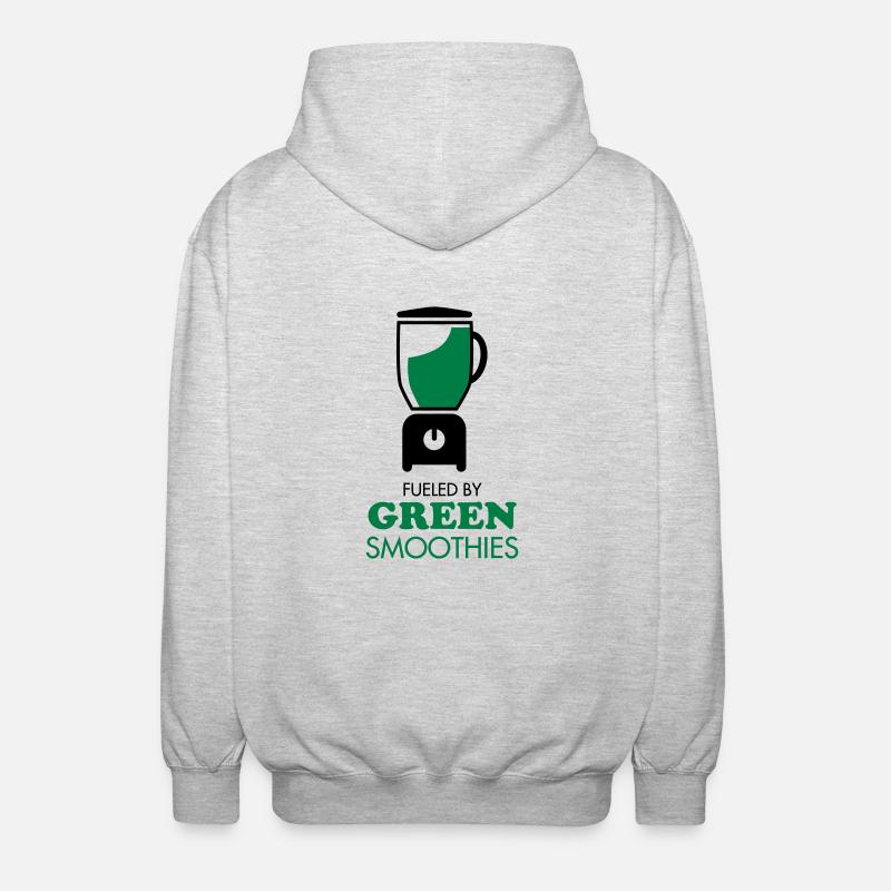Fueled By Green Smoothies - Veste à capuche unisexe - gris clair chiné