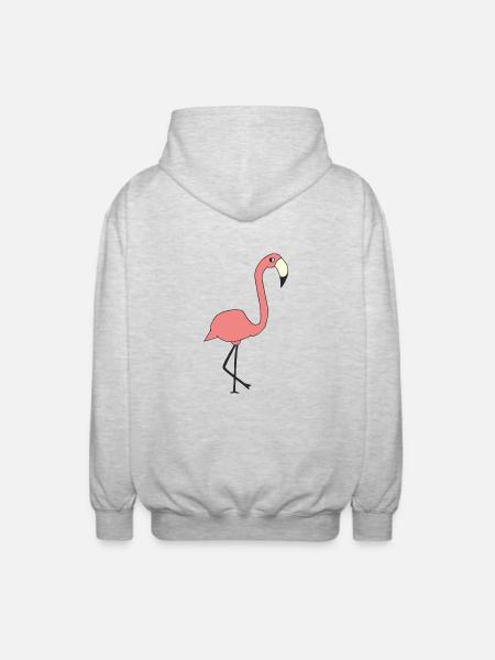 Flamant - Veste à capuche unisexe - gris clair chiné