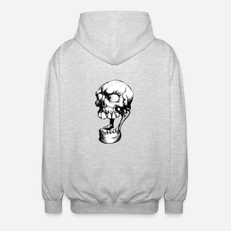 Laughing Dead - Unisex Kapuzenjacke - Hellgrau meliert