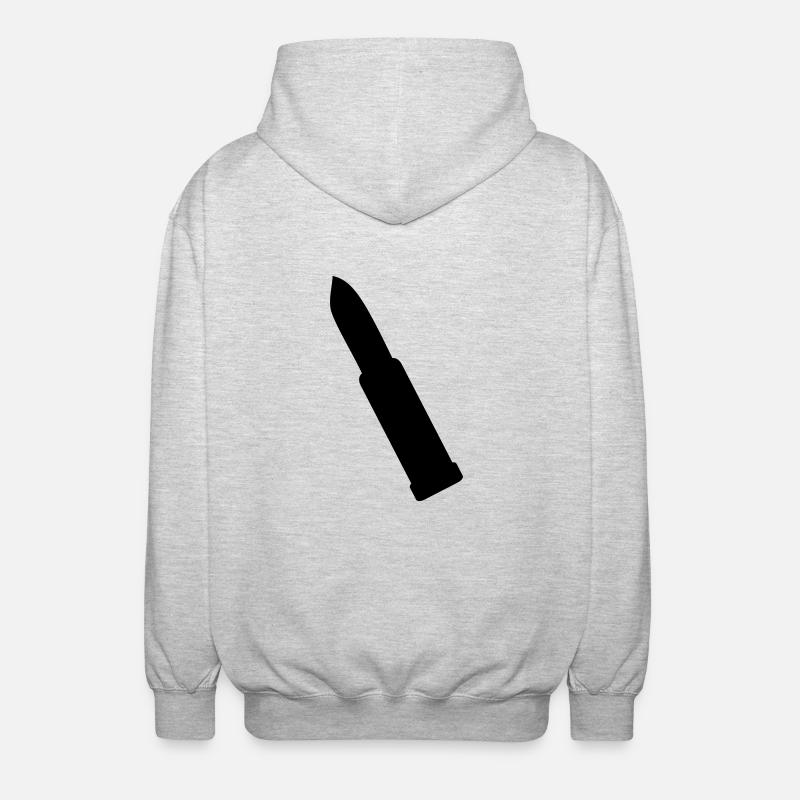 lippenstift - Unisex Kapuzenjacke - Hellgrau meliert